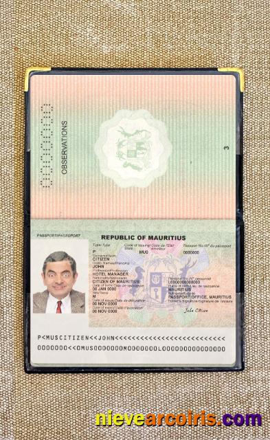Mauritius passport 2017-present photolook